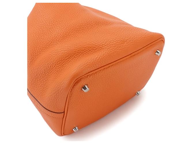Hermès Borsa Hermes Picotin Lock MM Arancione - vista 9