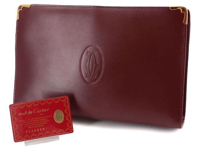 Clutch Cartier Must Line Bordò - vista 2
