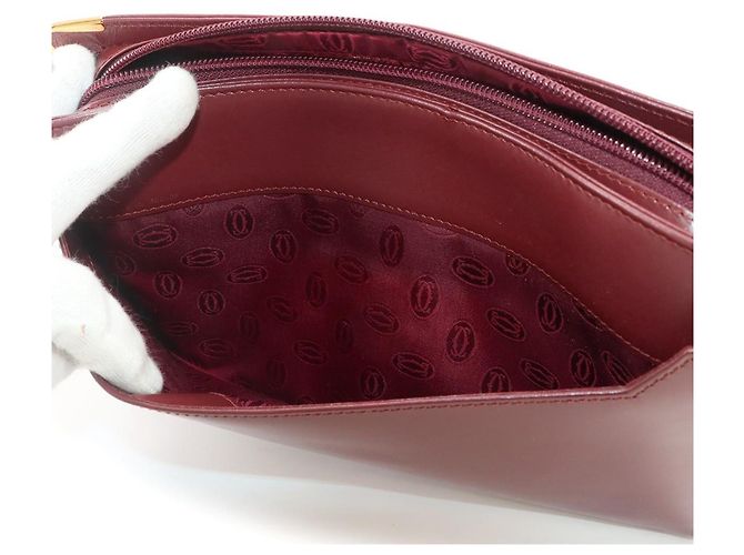 Clutch Cartier Must Line Bordò - vista 7