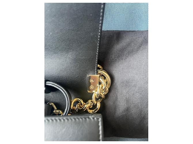 Chanel Borsa Boy Medium Nera Agnello Chevron Nero - vista 7