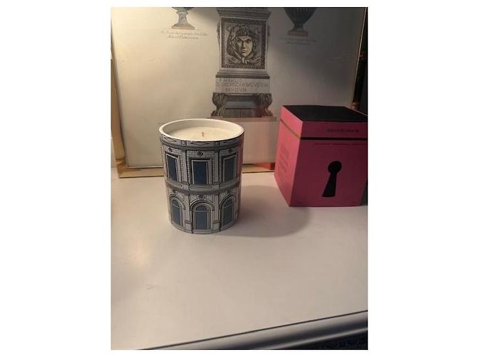 Fornasetti Profumi Keramik Duftkerze Weiß Blau Grau - Ansicht 14