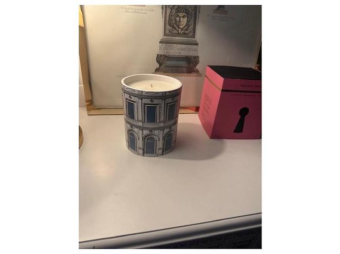 Fornasetti Profumi Keramik Duftkerze Weiß Blau Grau - Ansicht 15
