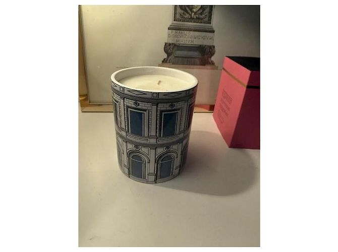 Fornasetti Profumi Keramik Duftkerze Weiß Blau Grau - Ansicht 8