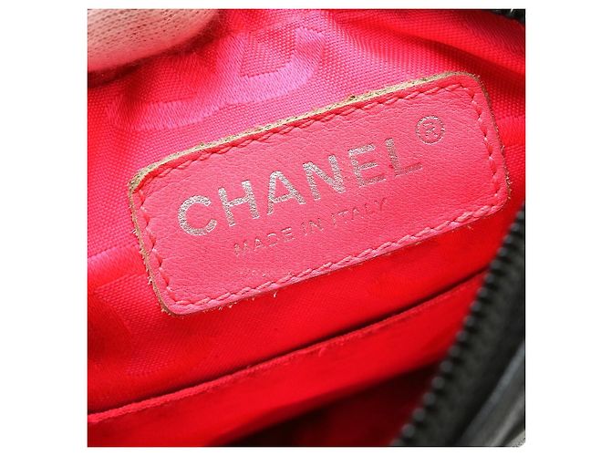 Borsa a tracolla Chanel Cambon in pelle trapuntata Nero - vista 4