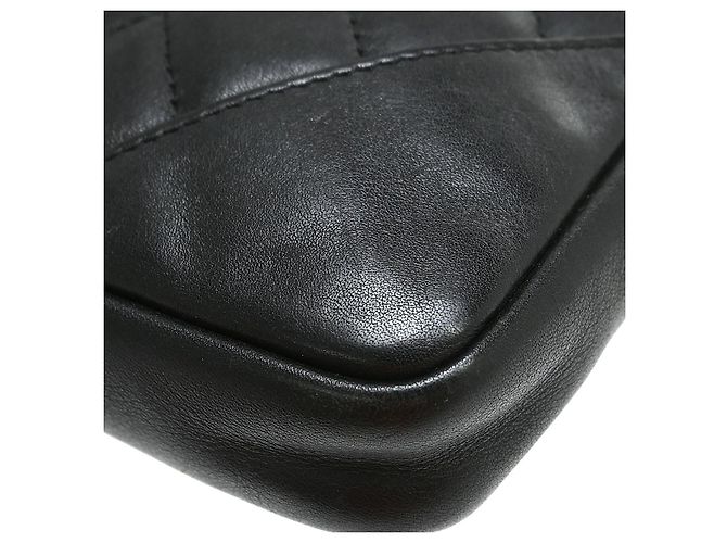 Borsa a tracolla Chanel Cambon in pelle trapuntata Nero - vista 7