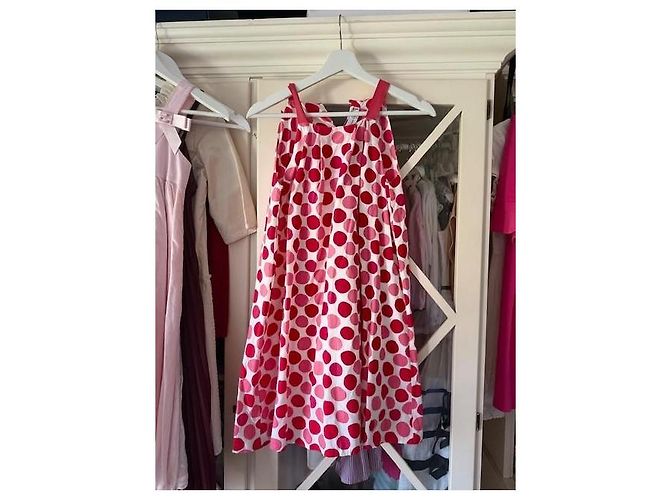 Christian Dior Mädchenkleid mit rosa Polka Dots Pink Weiß - Ansicht 4