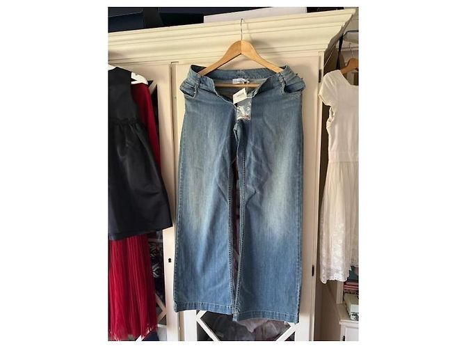 Jeans a Gamba Larga Christian Dior Blu - vista 10