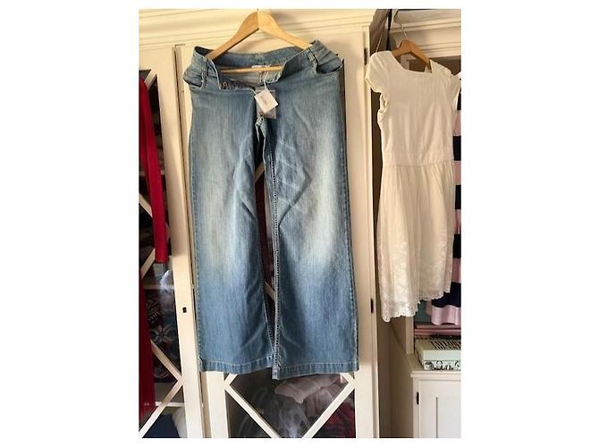 Jeans a Gamba Larga Christian Dior Blu - vista 2