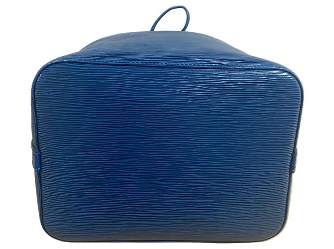 Louis Vuitton Noé in pelle Epi blu - vista 7