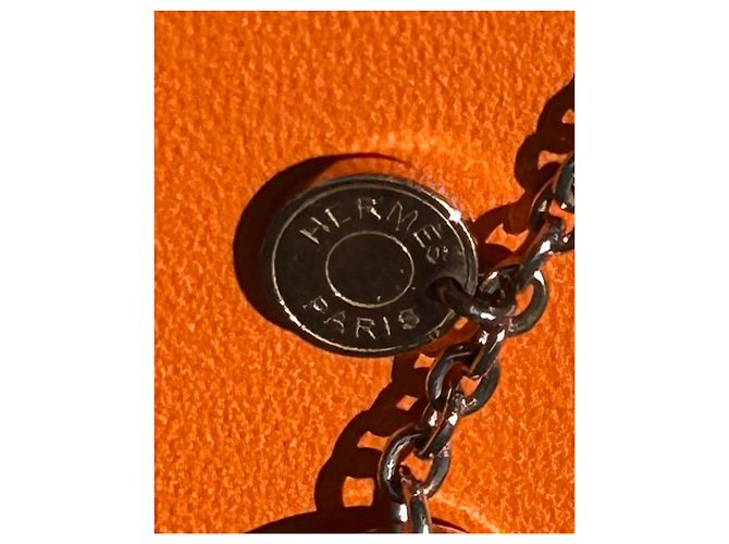 Hermès Ex-Libris Confettis Armband und Ohrringe Set Silber Pink - Ansicht 3