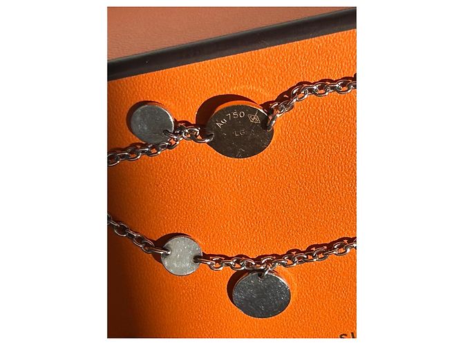 Hermès Ex-Libris Confettis Armband und Ohrringe Set Silber Pink - Ansicht 8