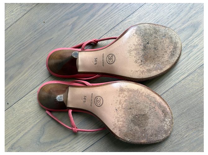 Chanel Ladybug Slingback Sandalen Rosa Pink - Ansicht 13