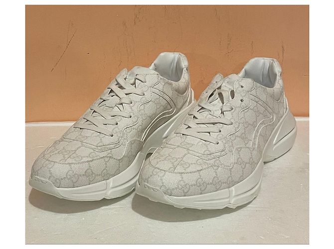 Gucci GG Supreme Fabric Sneakers White - view 4