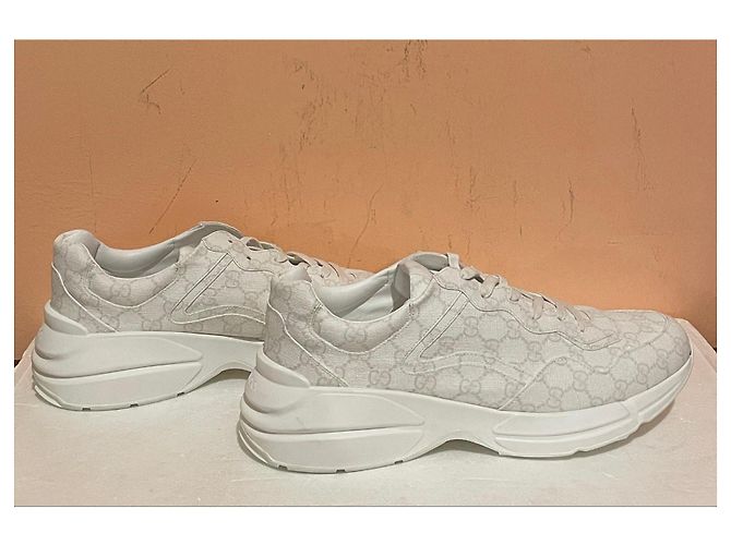 Gucci GG Supreme Fabric Sneakers White - view 5