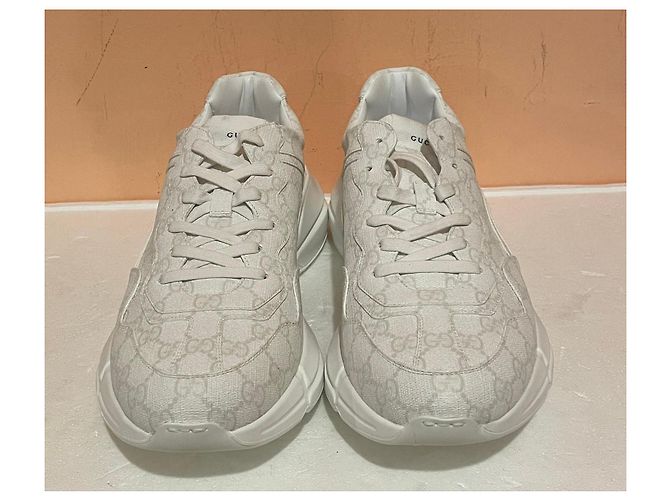 Gucci GG Supreme Fabric Sneakers White - view 7