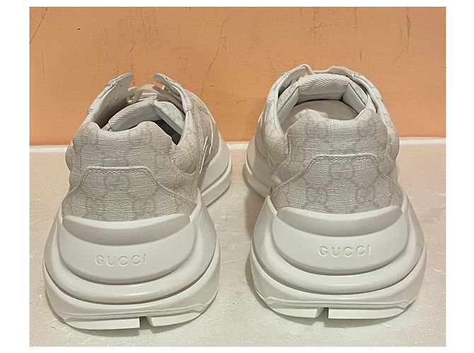 Gucci GG Supreme Fabric Sneakers White - view 8