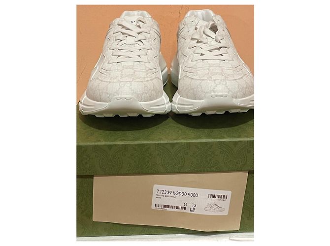 Gucci GG Supreme Fabric Sneakers White - view 9