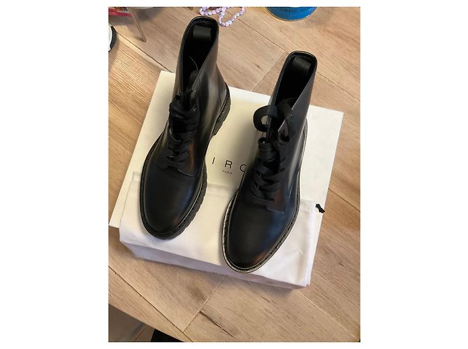 IRO black leather boots - view 2