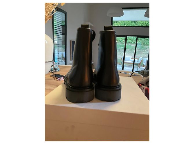 IRO black leather boots - view 5