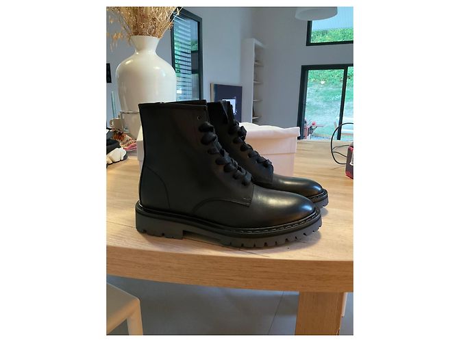 IRO black leather boots - view 7