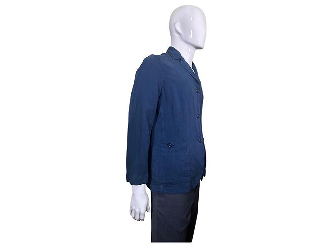 Autre Marque Blazer CASEY/CASEY in misto lino blu navy Blu scuro - vista 3
