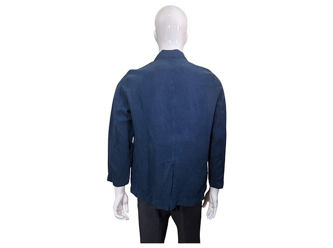 Autre Marque Blazer CASEY/CASEY in misto lino blu navy Blu scuro - vista 4