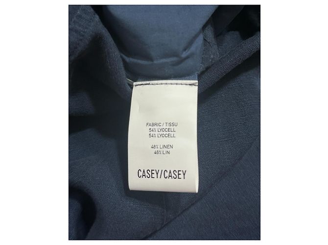 Autre Marque Blazer CASEY/CASEY in misto lino blu navy Blu scuro - vista 6