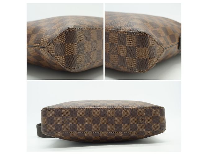 Louis Vuitton Borsa a tracolla Jake Messenger PM in tela Damier Ebene Marrone - vista 3