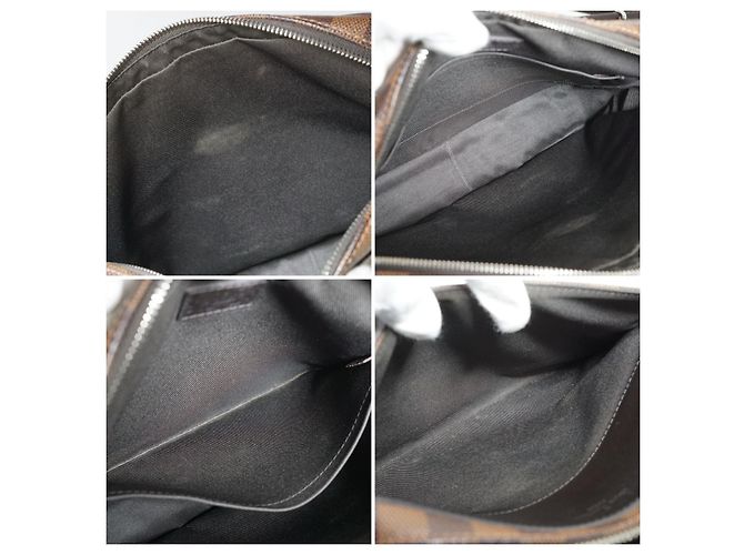 Louis Vuitton Borsa a tracolla Jake Messenger PM in tela Damier Ebene Marrone - vista 4