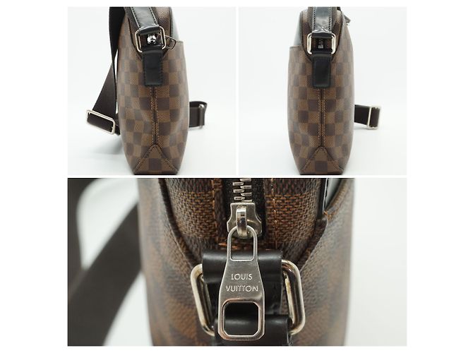 Louis Vuitton Borsa a tracolla Jake Messenger PM in tela Damier Ebene Marrone - vista 6