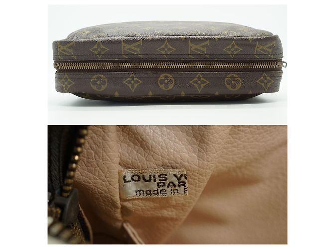 Louis Vuitton Necessaire Vintage Monogram 28 Clutch Pochette Marrone - vista 5