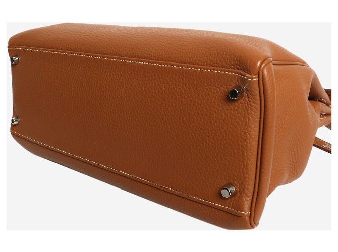 Hermès Borsa Kelly 35 2011 Oro Marrone D'oro - vista 4
