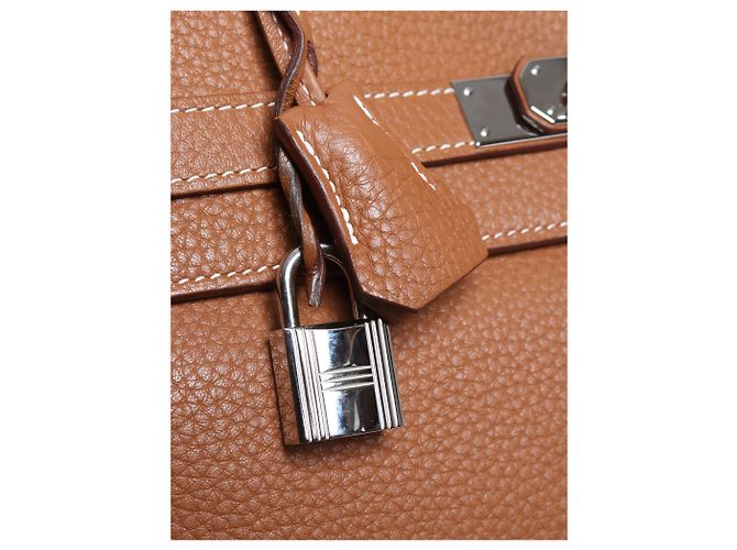 Hermès Borsa Kelly 35 2011 Oro Marrone D'oro - vista 6