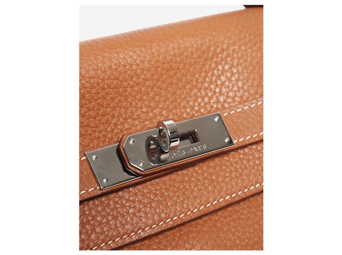 Hermès Borsa Kelly 35 2011 Oro Marrone D'oro - vista 7