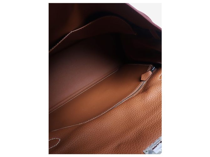 Hermès Borsa Kelly 35 2011 Oro Marrone D'oro - vista 8