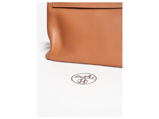 Hermès Borsa Kelly 35 2011 Oro Marrone D'oro - vista 9