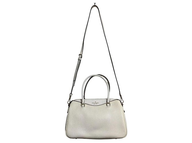 Borsa 2 way Mimi in pelle martellata Kate Spade Beige - vista 6