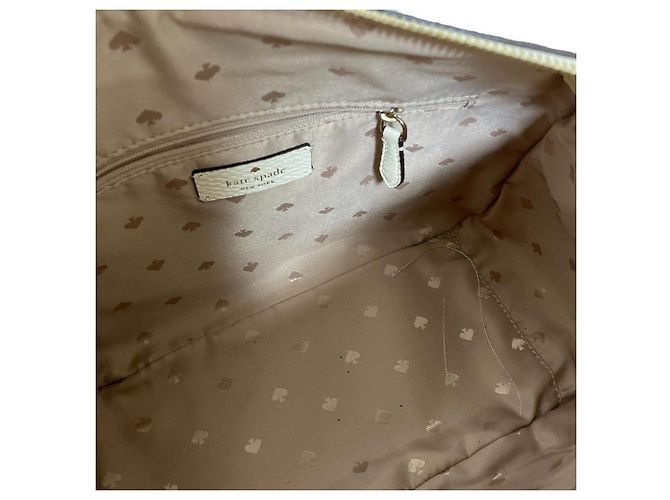 Borsa 2 way Mimi in pelle martellata Kate Spade Beige - vista 7