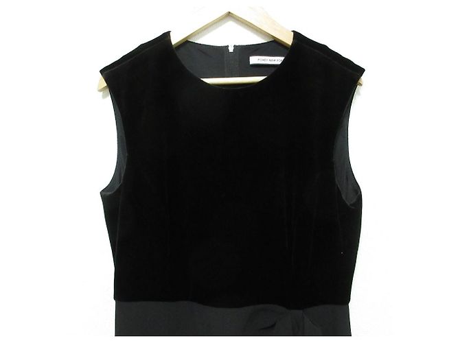 Autre Marque Noelle Kleid FOXEY NEW YORK Samtkleid Schwarz - Ansicht 3