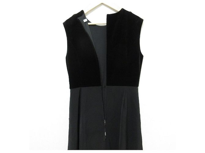 Autre Marque Noelle Kleid FOXEY NEW YORK Samtkleid Schwarz - Ansicht 4