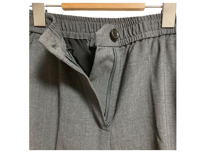 Theory Traceable Wool Cropped Pants Braun - Ansicht 4