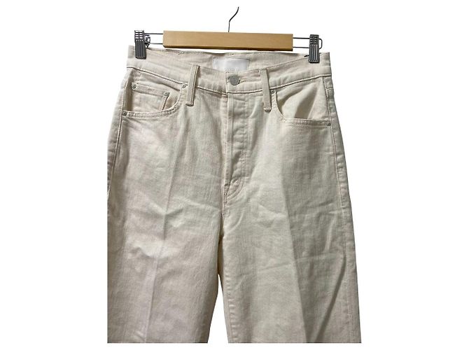 Autre Marque Pantalones vaqueros THE RAMBLER SKIMP Mother Blanco Blanco roto - vista 2