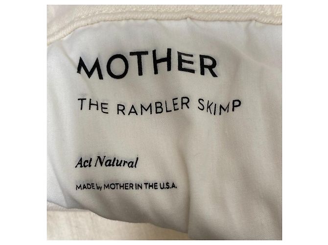Autre Marque Pantalones vaqueros THE RAMBLER SKIMP Mother Blanco Blanco roto - vista 5