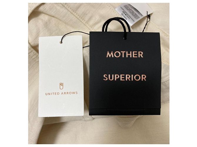 Autre Marque Pantalones vaqueros THE RAMBLER SKIMP Mother Blanco Blanco roto - vista 9