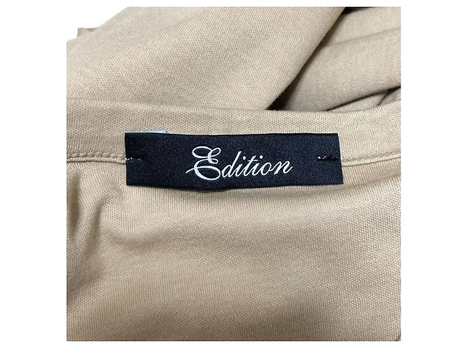 Autre Marque Vestido Edition SMOOTH JERSEY Vestido de algodón Beige - vista 4