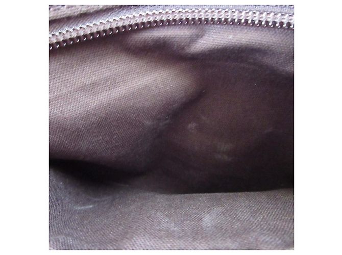 Autre Marque Leder-Schultertasche SAZABY LRA-02 Braun Weiß Beige - Ansicht 13