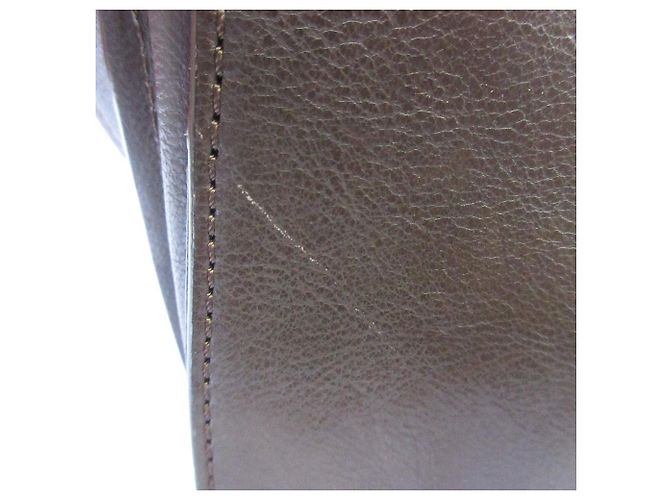 Autre Marque Leder-Schultertasche SAZABY LRA-02 Braun Weiß Beige - Ansicht 20