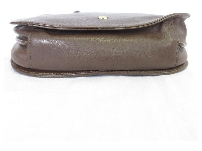 Autre Marque Leder-Schultertasche SAZABY LRA-02 Braun Weiß Beige - Ansicht 6