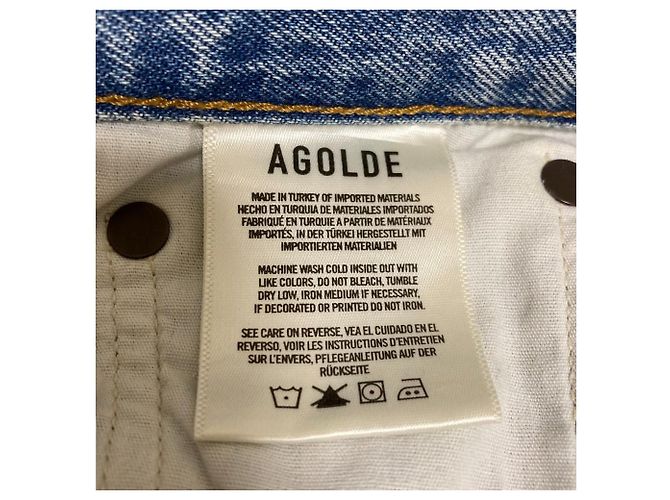 Autre Marque Pantalones vaqueros AGOLDE MID RISE LOOSE FIT Azul - vista 7