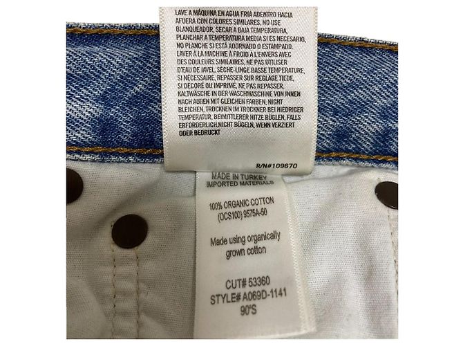 Autre Marque Pantalones vaqueros AGOLDE MID RISE LOOSE FIT Azul - vista 8